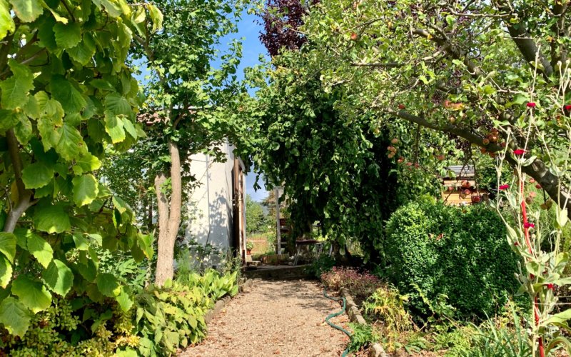 Garten mit massiver Laube Kleingartenanlage "Glück Auf e.V